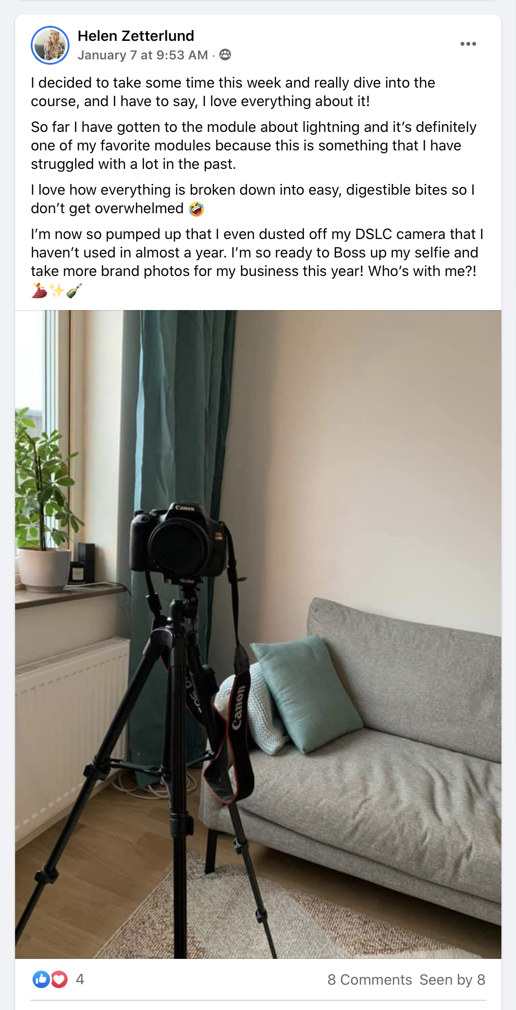 selfies for business at home