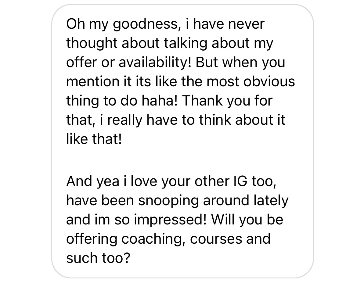 Instagram course for creative entrepreneurs