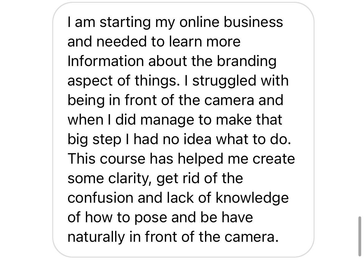 Snapped For Social an online course for creative entrepreneurs