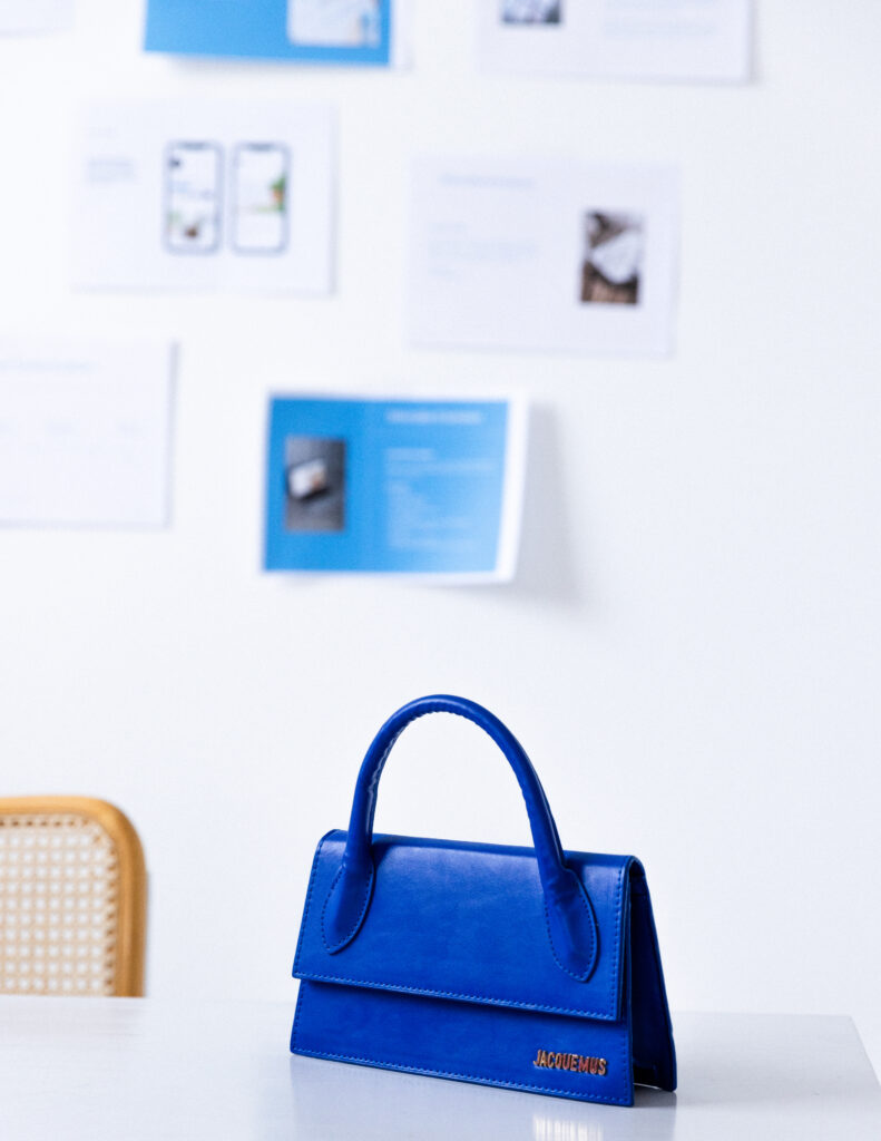 jacquemus blue bag